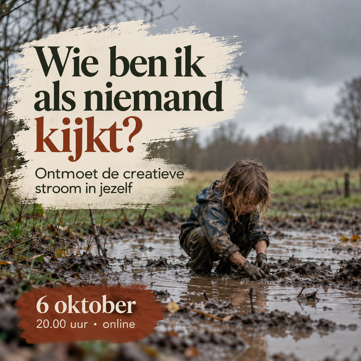 Online bijeenkomst: Wie ben je als niemand kijkt?
